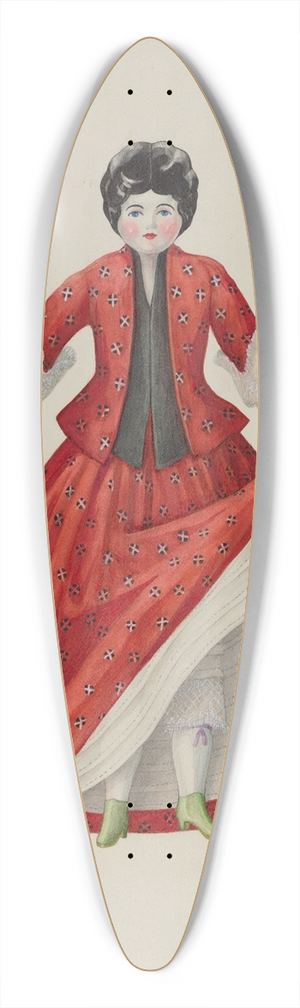 Edith Towner - Doll  Mitio 39.3 inch art pintail longboard deck