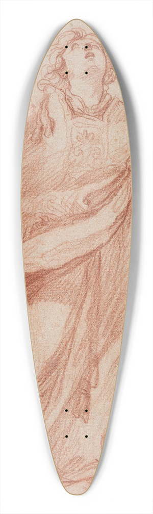 Edm Bouchardon - Saint Stephen in Ecstasy 39.3 inch art pintail longboard deck
