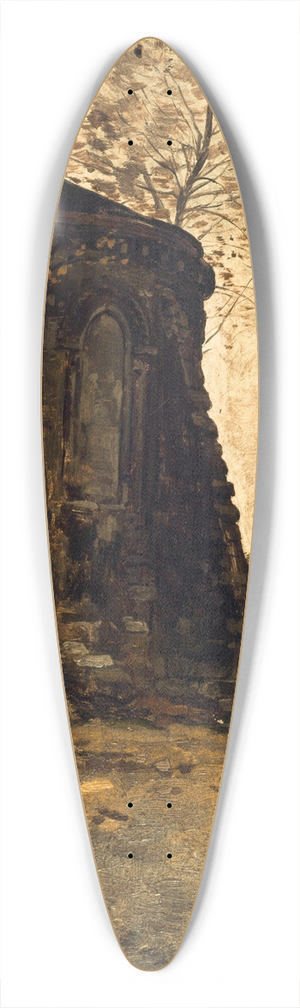Edmond Charles Joseph Yon - Le chevet de lglise Saint-Pierre-de-Montmartre 39.3 inch art pintail longboard deck