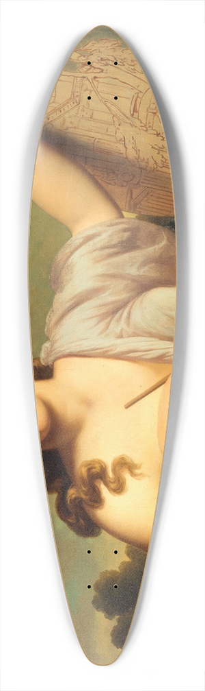 Edmond Collignon - Allgorie de la Peinture. 39.3 inch art pintail longboard deck