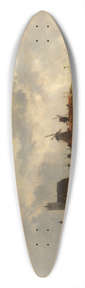 Edmond de Schampheleer - Souvenir of the Zuiderzee 39.3 inch art pintail longboard deck