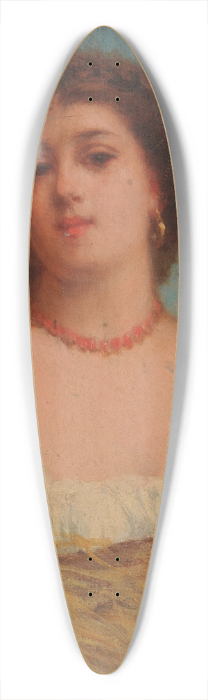 Edmond Hbert - Jeune femme tenant une gerbe de bl 39.3 inch art pintail longboard deck