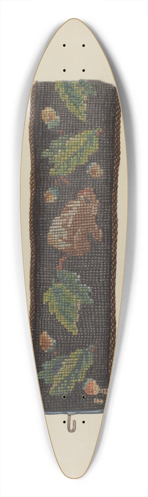 Edmond Lorts - Needlepoint Bell Pull 39.3 inch art pintail longboard deck