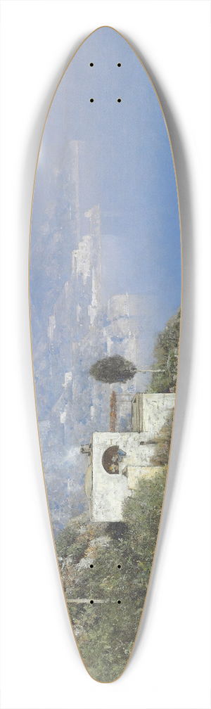 Edmund Berninger - A View Of Capri 39.3 inch art pintail longboard deck