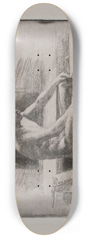 Carl Bloch - Lille badende mand 8.25 inch art skate deck Carl Bloch - Lille badende mand 8.25 inch art skate deck