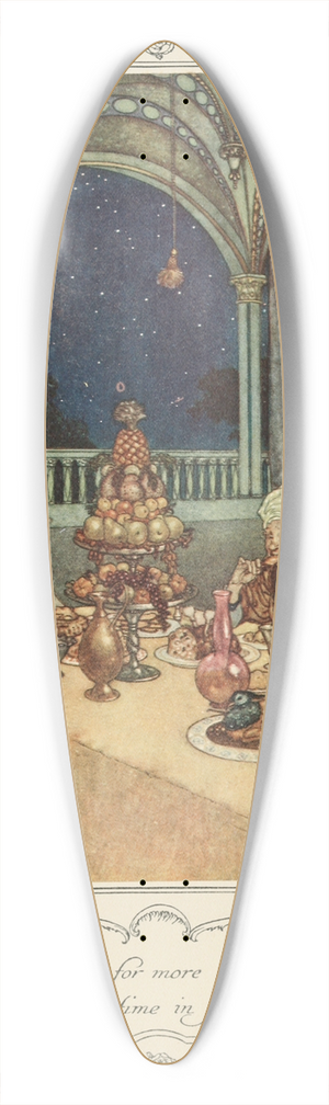 Edmund Dulac - He had been fasting for more than twenty-four hours and lost no time in falling to 39.3 inch art pintail longboard deck