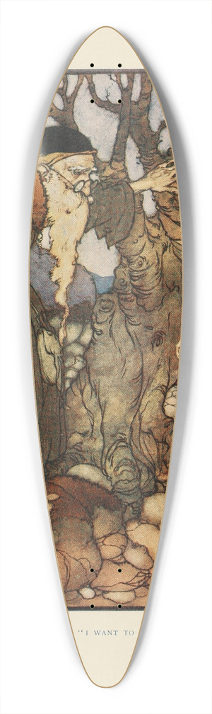 Edmund Dulac - Please, she said, I want to be a nightingale 39.3 inch art pintail longboard deck