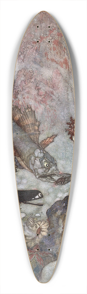Edmund Dulac - The Mermaid Pl 1 39.3 inch art pintail longboard deck