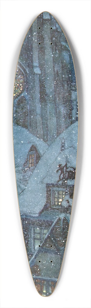 Edmund Dulac - The Snow Queen Pl 2 39.3 inch art pintail longboard deck