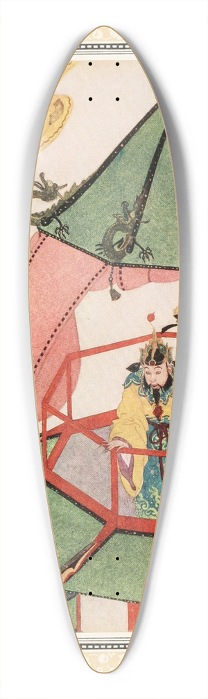 Edmund Dulac - The Sultan and his Vvzier looking for Aladdins magic Palace 39.3 inch art pintail longboard deck