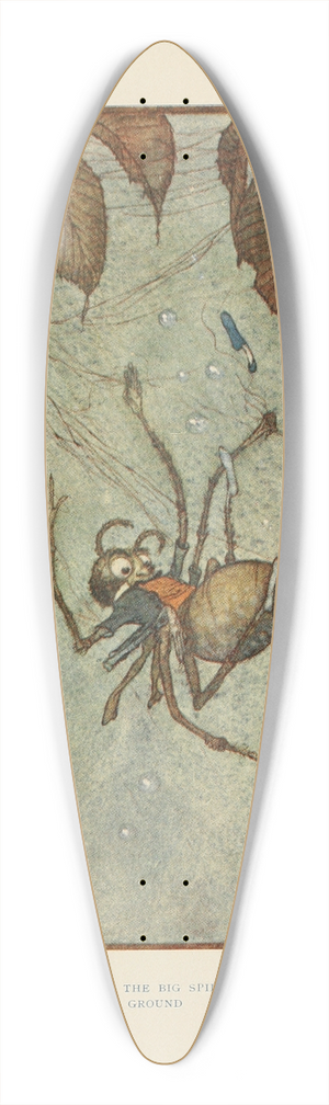 Edmund Dulac - The web and the diamonds and the Big Spider himself all fell to the ground 39.3 inch art pintail longboard deck Edmund Dulac - The web and the diamonds and the Big Spider himself all fell to the ground 39.3 inch art pintail longboard deck