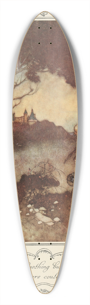 Edmund Dulac - They grew until nothing but the tops of the castle towers could be seen 39.3 inch art pintail longboard deck Edmund Dulac - They grew until nothing but the tops of the castle towers could be seen 39.3 inch art pintail longboard deck
