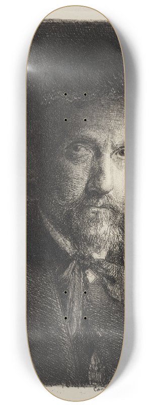Carl Bloch - Self-portrait 8.25 inch art skate deck