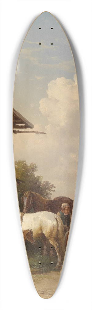 Edmund Mahlknecht - Beim Hufschmied 39.3 inch art pintail longboard deck