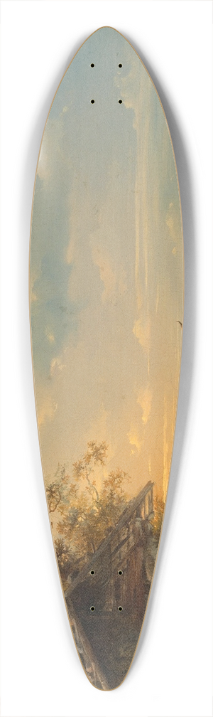 Edmund Mahlknecht - Cows in a Meadow 39.3 inch art pintail longboard deck