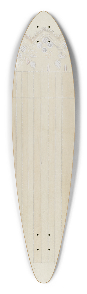 Edna C. Rex - Pillow Sham 39.3 inch art pintail longboard deck