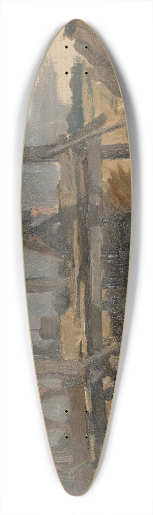 Edouard Agneessens - Drilling a Well (sketch) 39.3 inch art pintail longboard deck Edouard Agneessens - Drilling a Well (sketch) 39.3 inch art pintail longboard deck