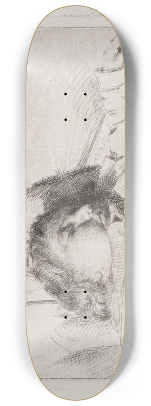 Carl Bloch - The sleeping child 8.25 inch art skate deck