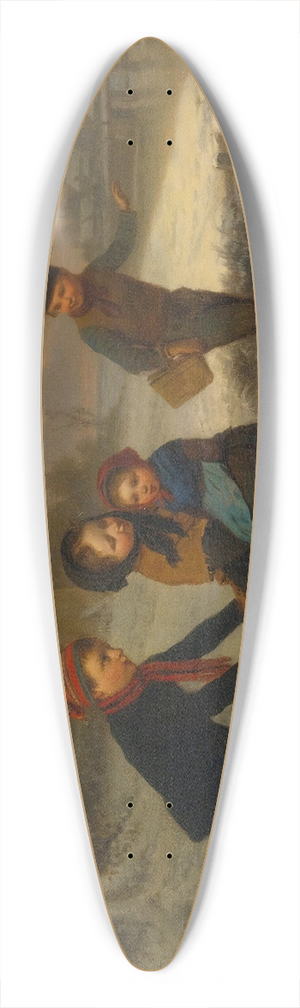 Edouard Frre - On The Ice 39.3 inch art pintail longboard deck