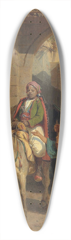 Edouard Girardet - Entering the City 39.3 inch art pintail longboard deck Edouard Girardet - Entering the City 39.3 inch art pintail longboard deck