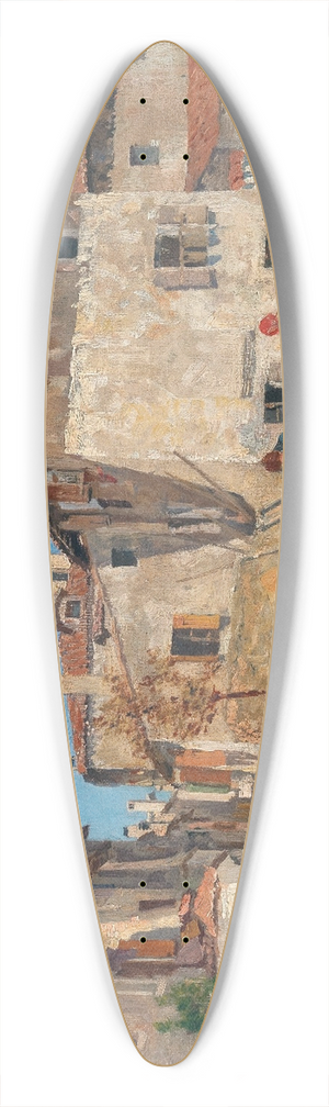 Eduard Ameseder - A Scene in Grado 39.3 inch art pintail longboard deck