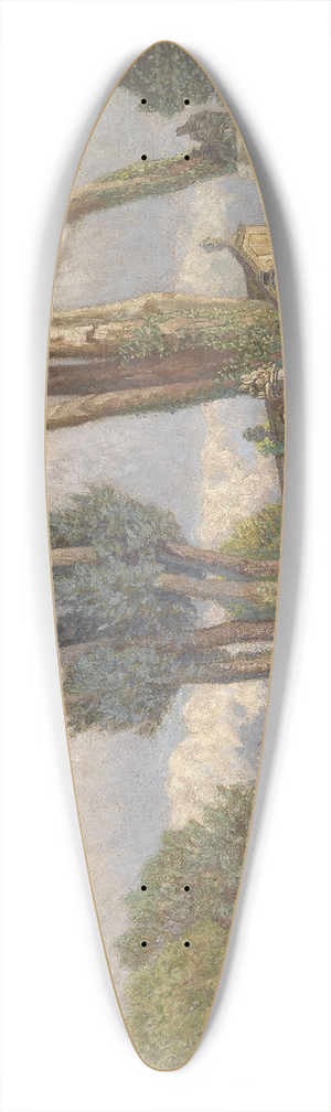 Eduard Ameseder - Spielende Kinder 39.3 inch art pintail longboard deck
