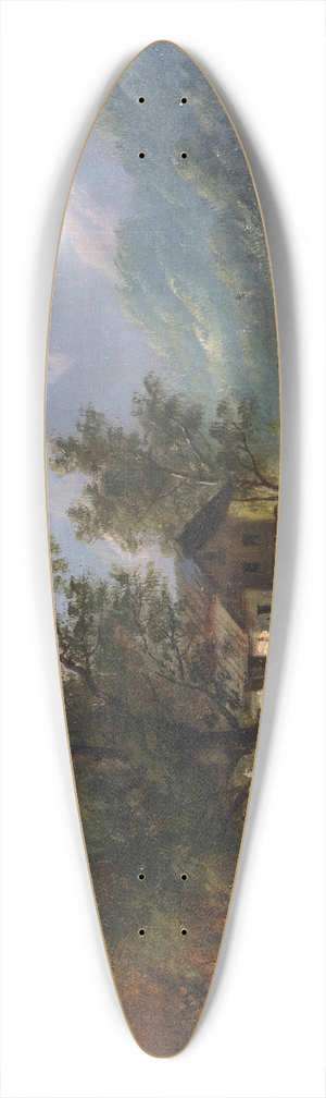 Eduard Boehm - Landschaft in de Steiermark II 39.3 inch art pintail longboard deck