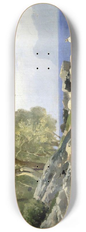 Carl Bolze - Ufer am Gardasee 8.25 inch art skate deck