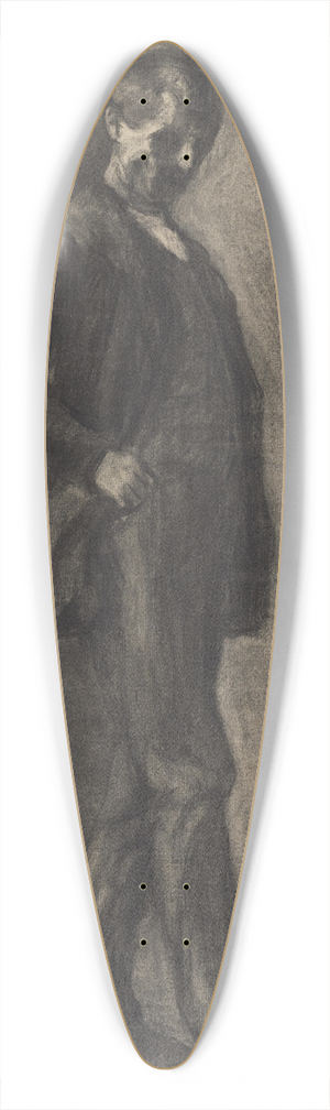 Eduard Putra - Study of a Man 39.3 inch art pintail longboard deck