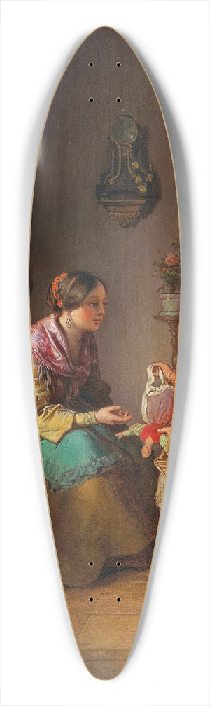 Eduard Ritter - At the Doll Doctors 39.3 inch art pintail longboard deck