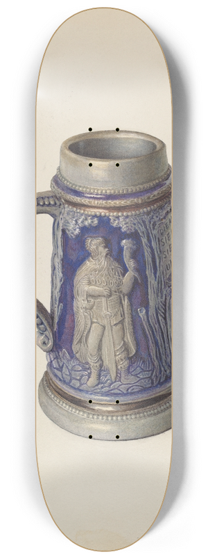 Carl Buergerniss - Beer Mug 8.25 inch art skate deck