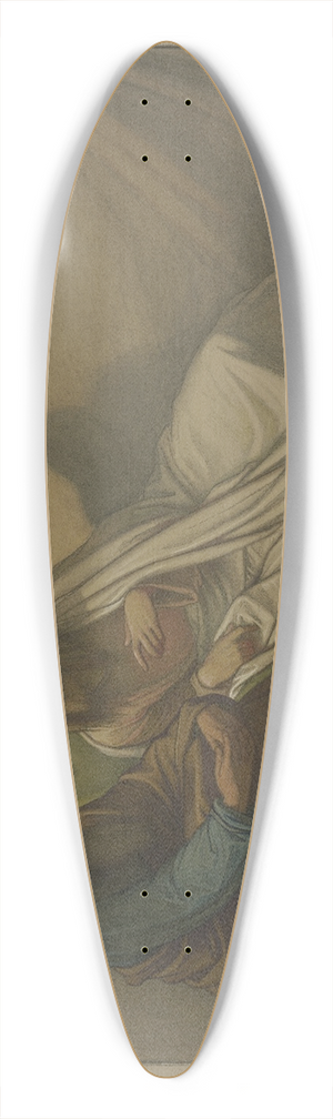 Eduard von Steinle - Christ and Nicodemus 39.3 inch art pintail longboard deck