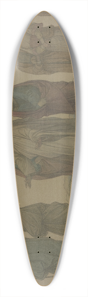 Eduard von Steinle - Christ walking with the disciples 39.3 inch art pintail longboard deck