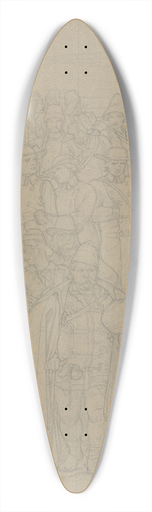 Eduard von Steinle - Die mehreren Wehmller 39.3 inch art pintail longboard deck