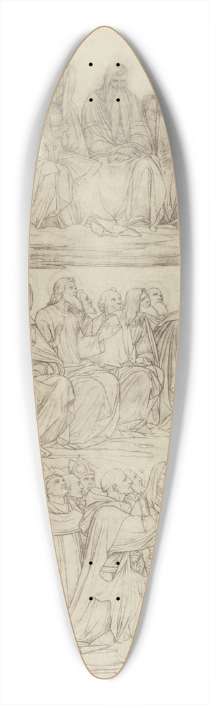 Eduard von Steinle - Entwurf zu einem Altar,Linker Flgel 39.3 inch art pintail longboard deck