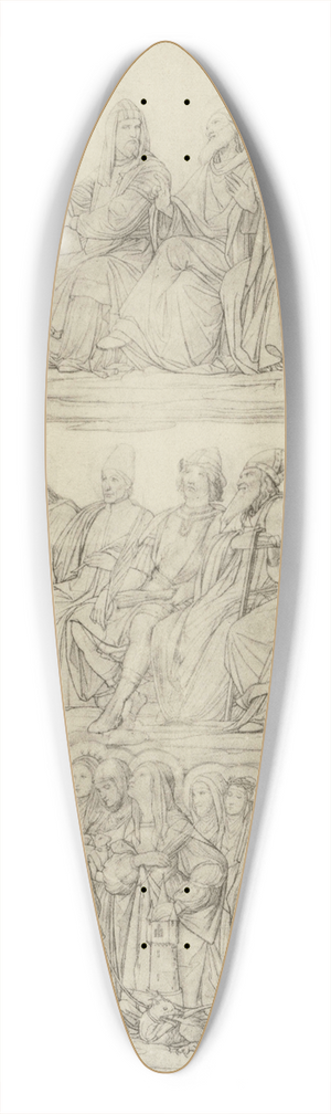 Eduard von Steinle - Entwurf zu einem Altar, Rechter Flgel 39.3 inch art pintail longboard deck