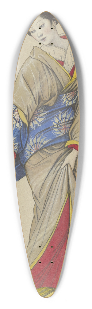 Eduard von Steinle - Geisha 39.3 inch art pintail longboard deck