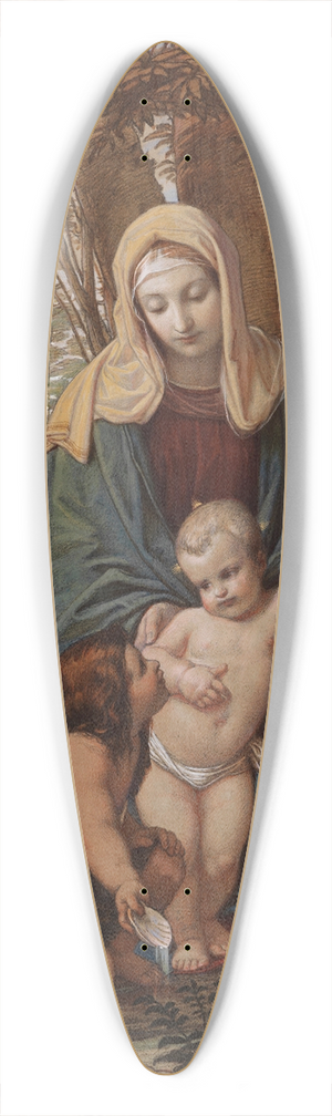Eduard von Steinle - Heilige Familie mit Johannesknaben 39.3 inch art pintail longboard deck