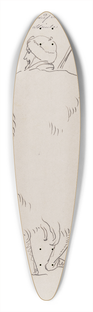 Eduard von Steinle - Louis Brentano auf der Jagd 39.3 inch art pintail longboard deck