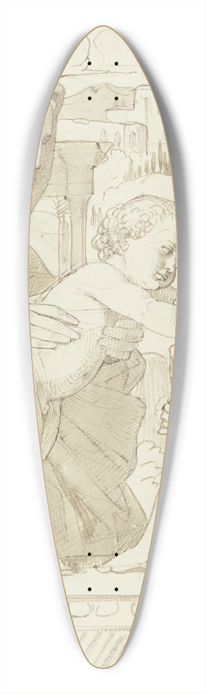 Eduard von Steinle - Madonna mit Elisabeth und dem kleinen Johannes 39.3 inch art pintail longboard deck