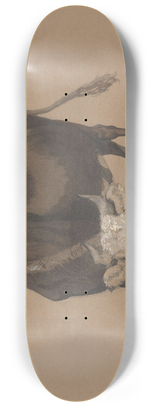 Adolph Tidemand - Ku som gresser 8.25 inch art skate deck