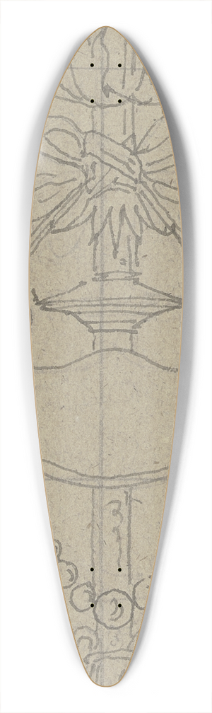 Eduard von Steinle - Ornament zur Einfassung der Veitschen Freskobilder im Stdelschen Kunstinstitut 39.3 inch art pintail longboard deck Eduard von Steinle - Ornament zur Einfassung der Veitschen Freskobilder im Stdelschen Kunstinstitut 39.3 inch art pintail longboard deck