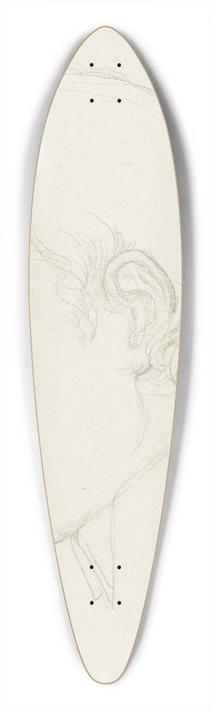 Eduard von Steinle - Pater Ehrenhfer im Profil nach links 39.3 inch art pintail longboard deck