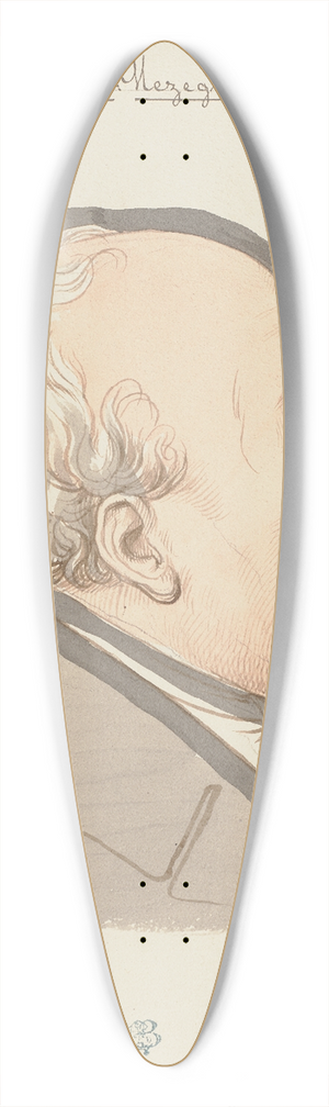 Eduard von Steinle - Portrait of Bernhard Brentano 39.3 inch art pintail longboard deck