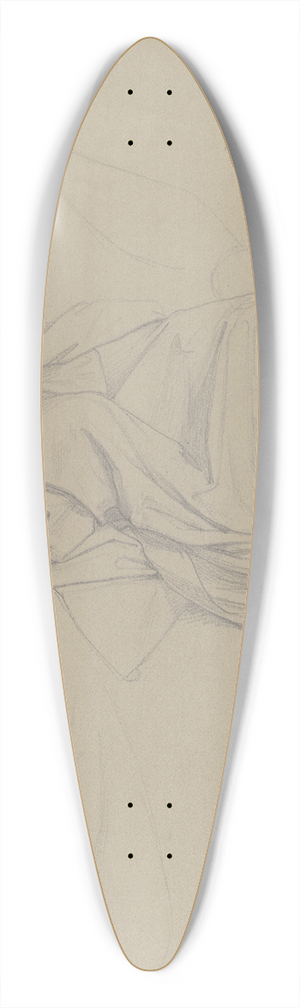 Eduard von Steinle - Study of garments. 39.3 inch art pintail longboard deck