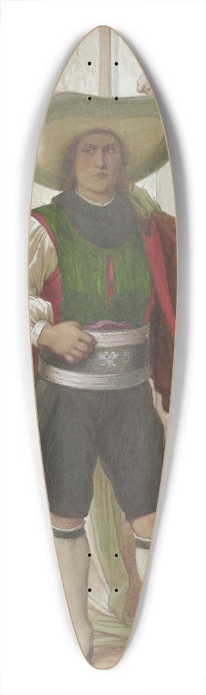 Eduard von Steinle - Tiroler Fahnentrger beim Winzerfest 39.3 inch art pintail longboard deck Eduard von Steinle - Tiroler Fahnentrger beim Winzerfest 39.3 inch art pintail longboard deck