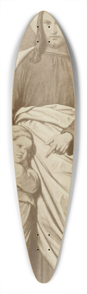 Eduard von Steinle - Wer ist der Grsste im Himmelreich 39.3 inch art pintail longboard deck