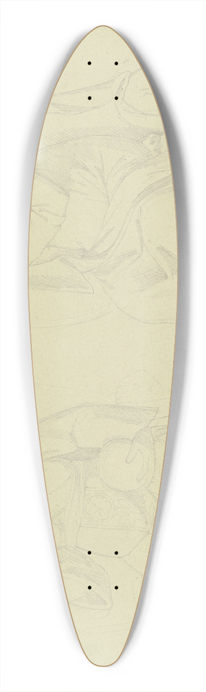 Eduard von Steinle - Zwei gekrnte weibliche Figuren 39.3 inch art pintail longboard deck