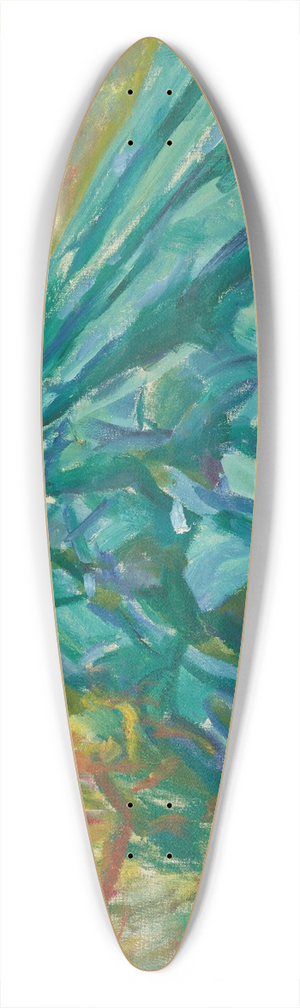 Edvard Munch - Cabbage Field 39.3 inch art pintail longboard deck