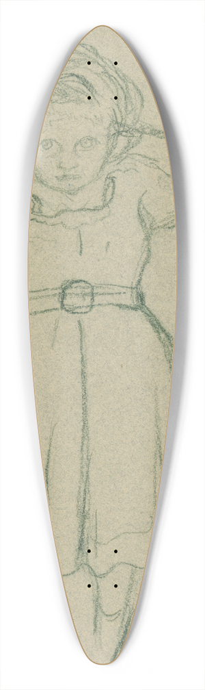 Edvard Munch - Dden og barnet 39.3 inch art pintail longboard deck